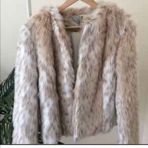 Urban outfitters faux fur coat